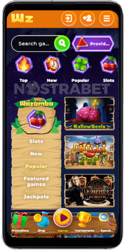 wazamba casino mobile version
